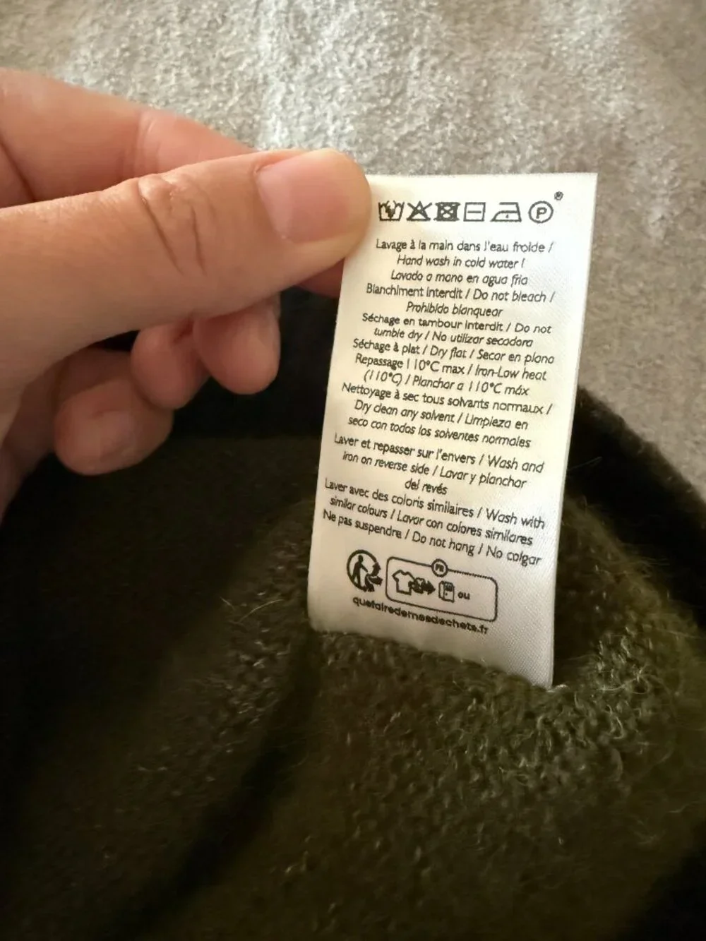 Sezane Samuel Vest Jumper - Perfect Green/Dark Green - Size XS - NWT! - Picture 10 of 10